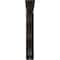 Ekena Millwork Loera Wrought Iron Bracket, (Triple center brace), Antiqued Warm Silver 2"W x 10"D x 12"H BKTM02X10X12TLOAWS - alternate 4